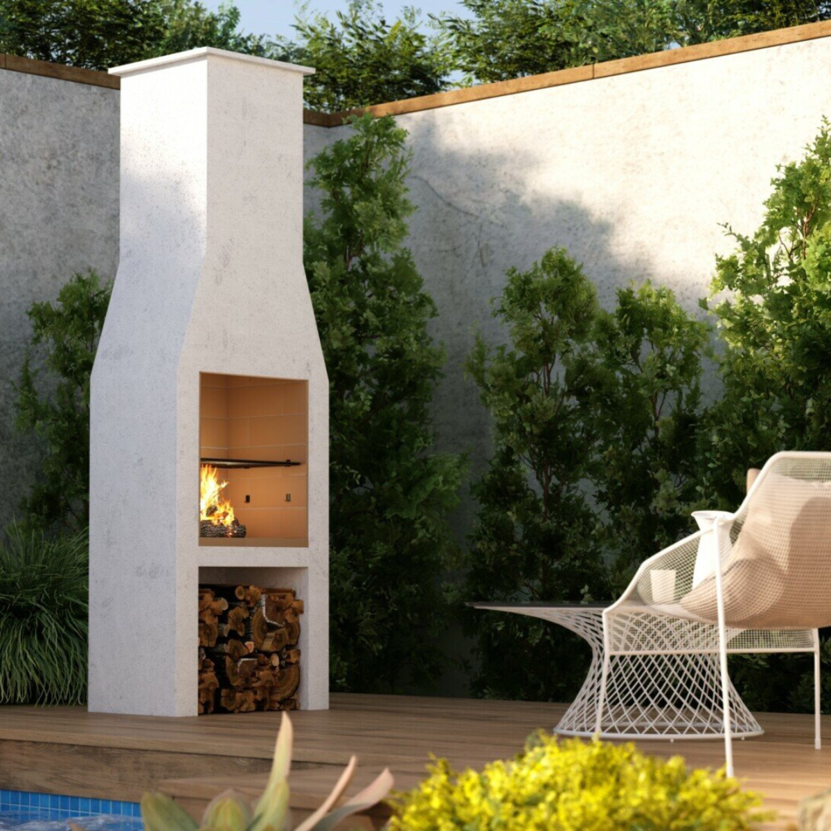 Schiedel Isokern 500 Outdoor Fireplace