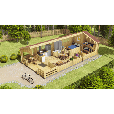 Eurovudas Typ Log Cabin - 5m x 10m Eurovudas