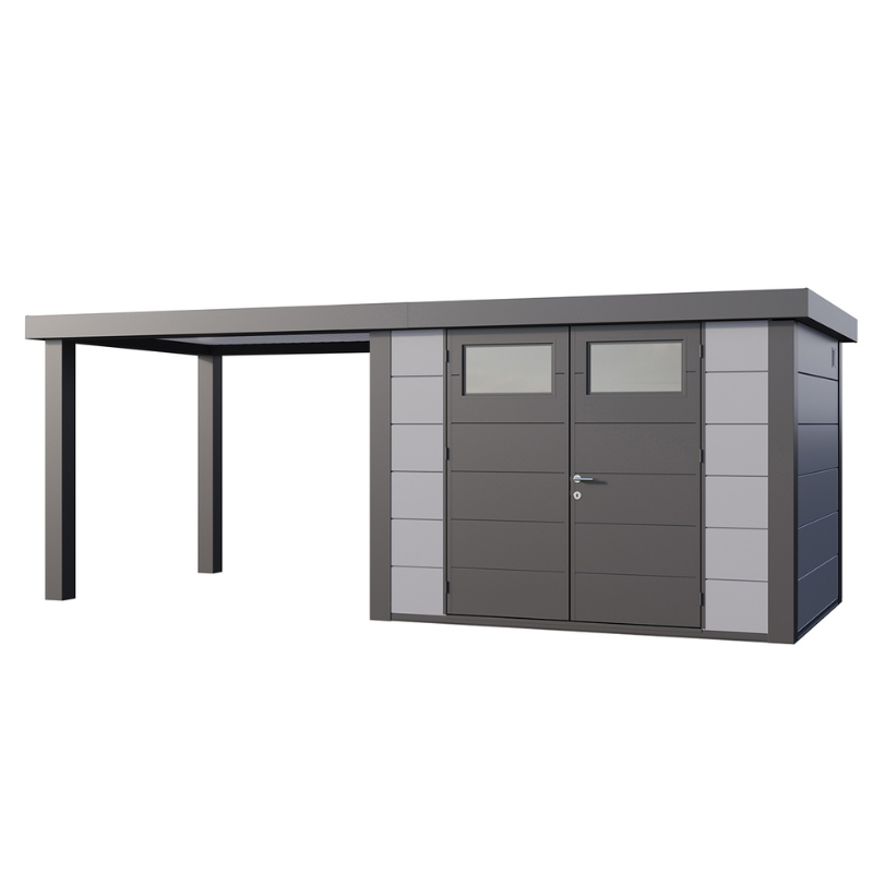 Telluria Eleganto 3024 Metal Garden Room With Large Open Lounge (20 x 8 ft) Telluria