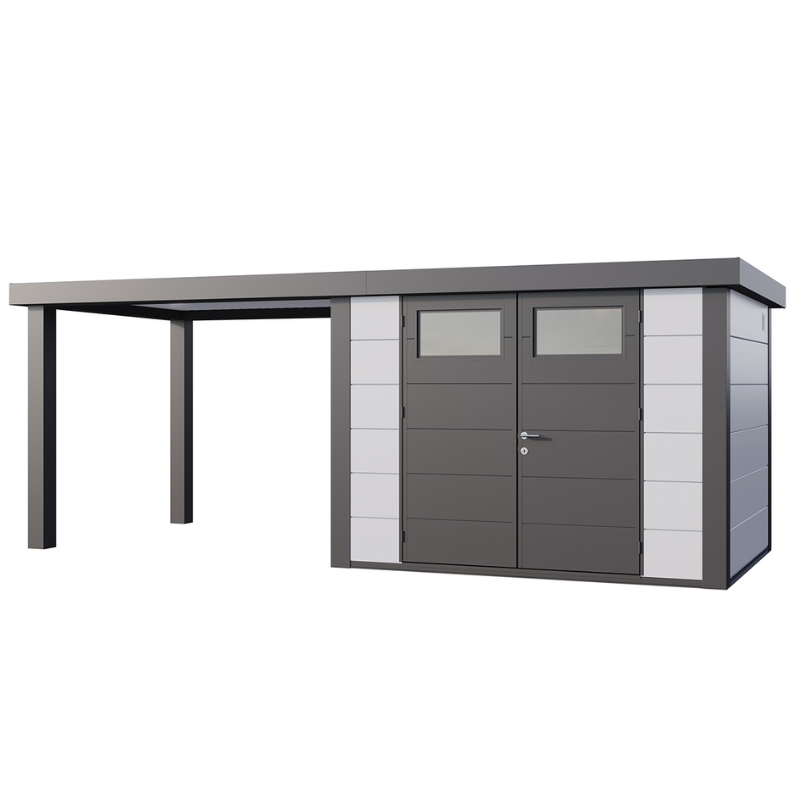 Telluria Eleganto 3024 Metal Garden Room With Large Open Lounge (20 x 8 ft) Telluria