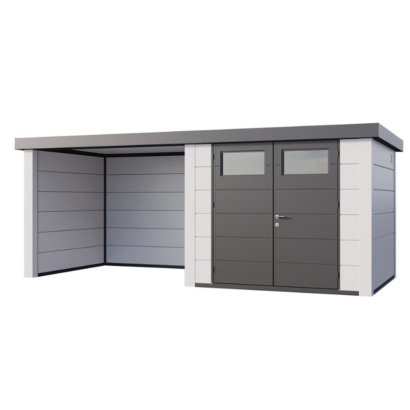 Telluria Eleganto 2724 Metal Garden Room With Small Closed Lounge (15 x 8.5 ft) Telluria