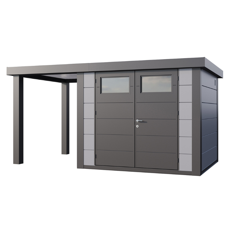 Telluria Eleganto 2724 Metal Garden Room With Small Open Lounge (15 x 8.5 ft) Telluria