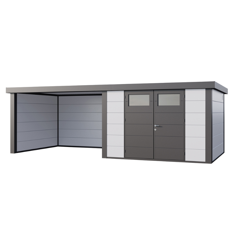 Telluria Eleganto 3330 Metal Garden Room With Large Closed Lounge (23x10.5 ft) Telluria