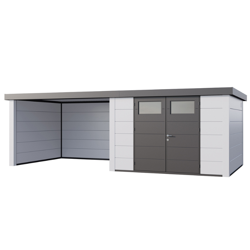 Telluria Eleganto 3330 Metal Garden Room With Large Closed Lounge (23x10.5 ft) Telluria