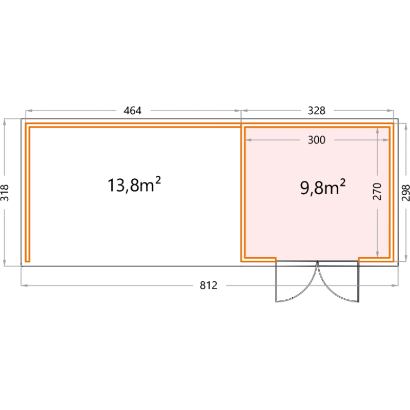 Telluria Eleganto 3330 Metal Garden Room With XL Closed Lounge (26.5x10.5 ft) Telluria