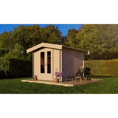 Woodpro Apex Roof Log Cabin - 2.5 x 2.5 Woodpro