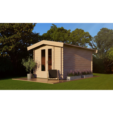Woodpro Apex Roof Log Cabin - 2.5 x 3.5 Woodpro