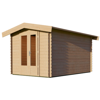 Woodpro Apex Roof Log Cabin - 2.5 x 3.5 Woodpro
