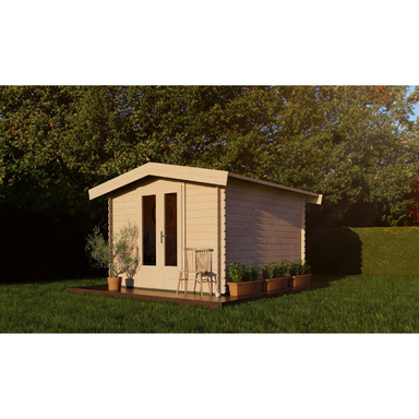Woodpro Apex Roof Log Cabin - 3 x 3 Woodpro