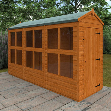 Woodlands Flex Apex Sun Room - 12ft x 4ft Woodlands