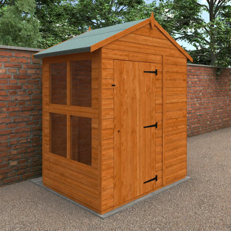 Woodlands Flex Apex Sun Room - 4ft x 6ft Woodlands