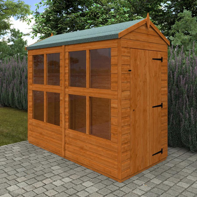 Woodlands Flex Apex Sun Room - 8ft x 4ft Woodlands