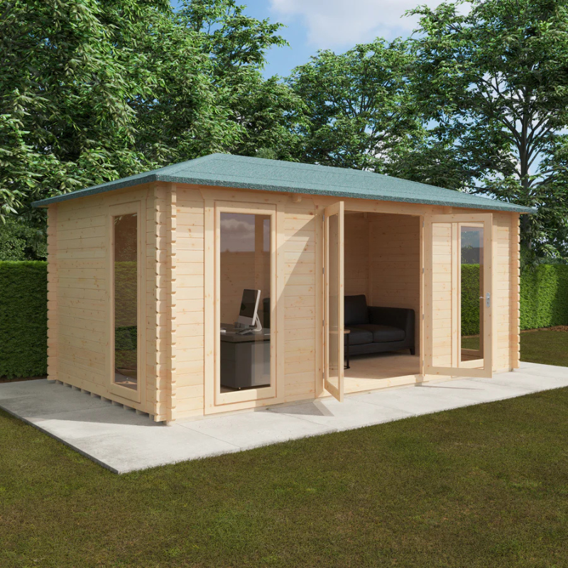 Woodlands The Regatta Hip Log Cabin - 20ft x 10ft (44mm) Woodlands