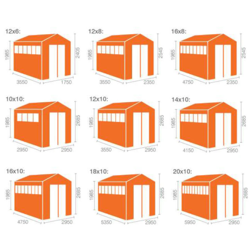 Woodlands XL Workshop Apex Garden Shed - 20ft x 10ft Woodlands