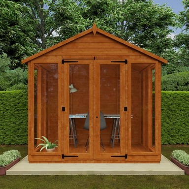 Woodlands Apex Contemporary Summer House - 10ft x 10ft Woodlands
