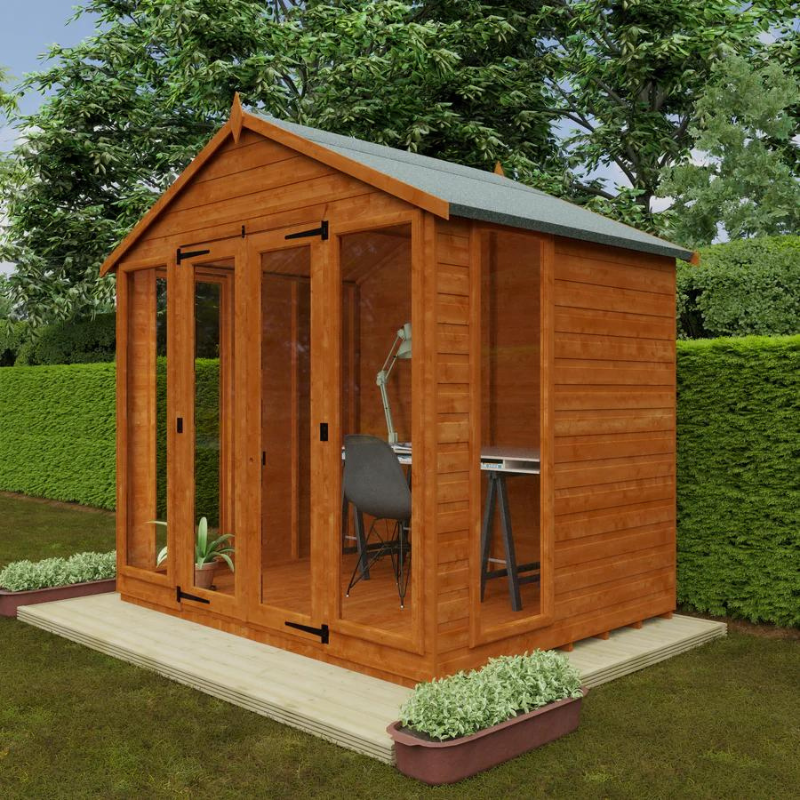Woodlands Apex Contemporary Summer House - 10ft x 10ft Woodlands