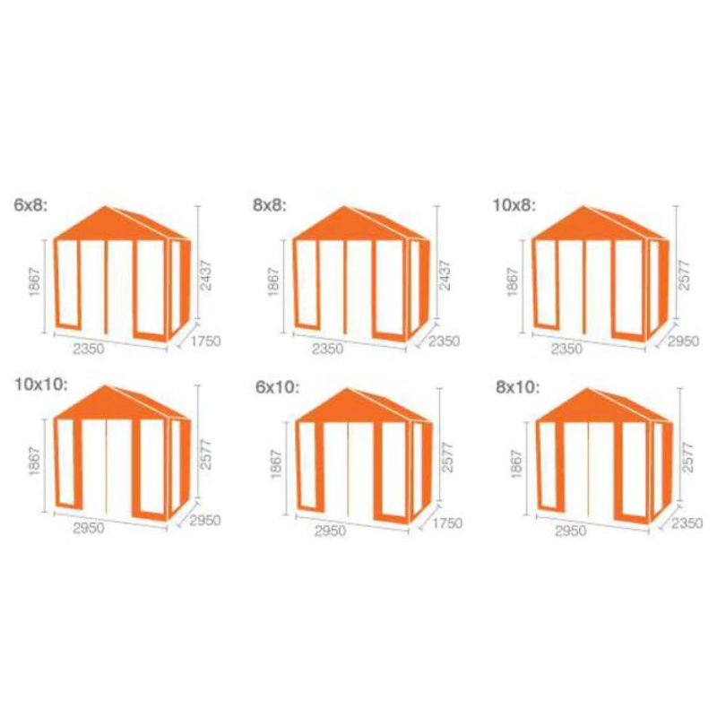Woodlands Apex Contemporary Summer House - 10ft x 10ft Woodlands
