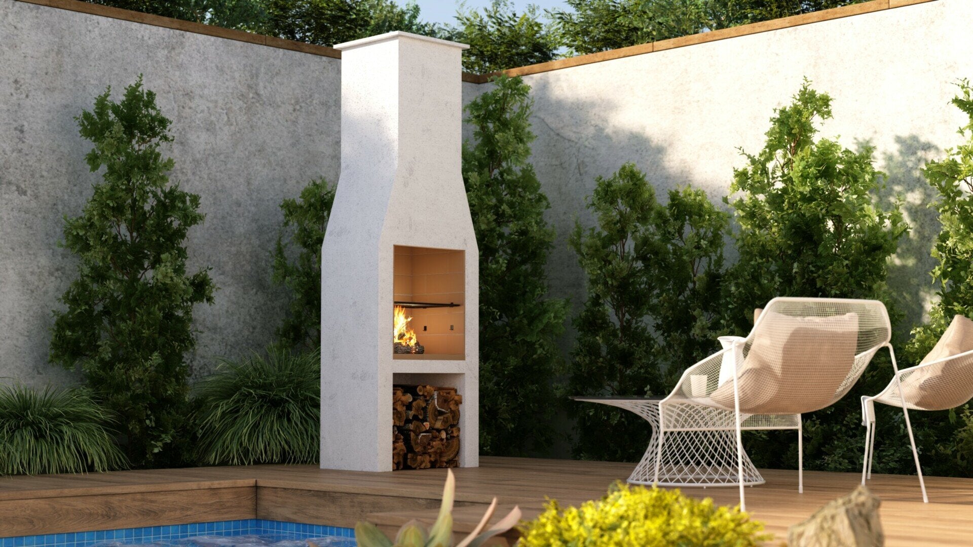 Schiedel Isokern 500 Outdoor Fireplace