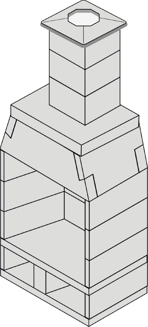 Schiedel Isokern 500 Outdoor Fireplace
