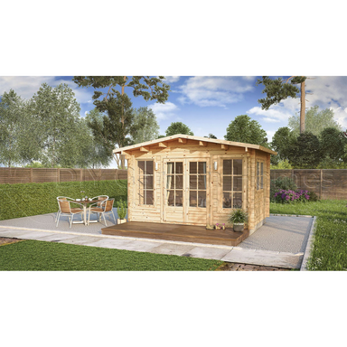 Eurovudas Brighton Log Cabin - 4m x 3m Eurovudas
