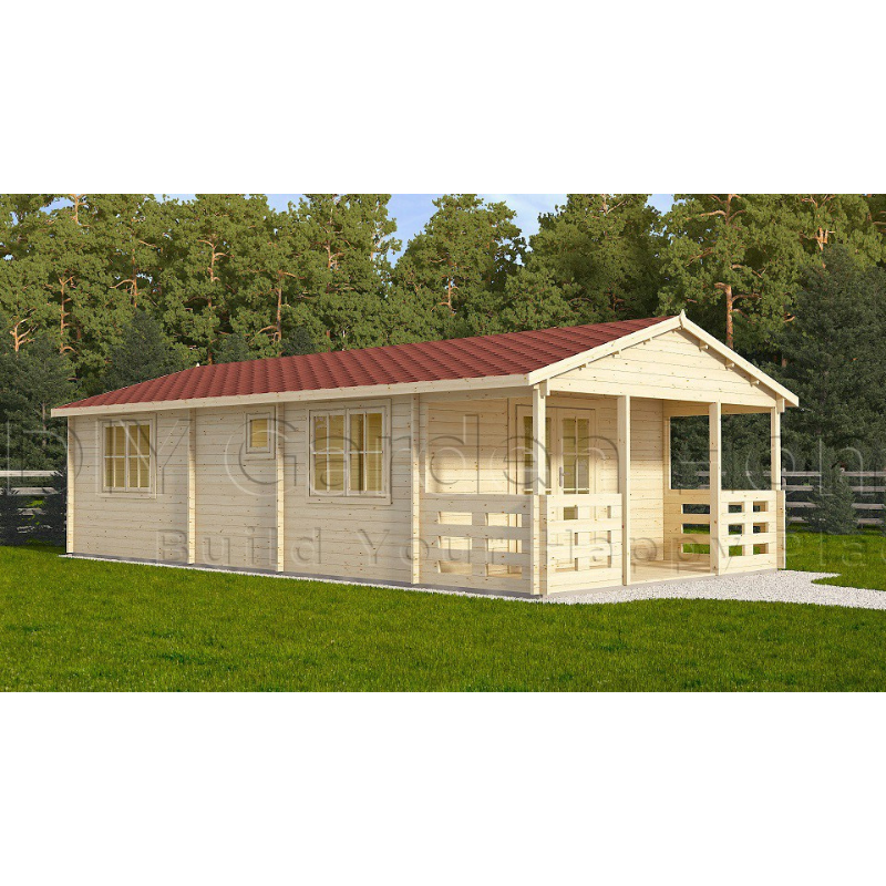 Eurovudas Typ Log Cabin - 5m x 10m Eurovudas