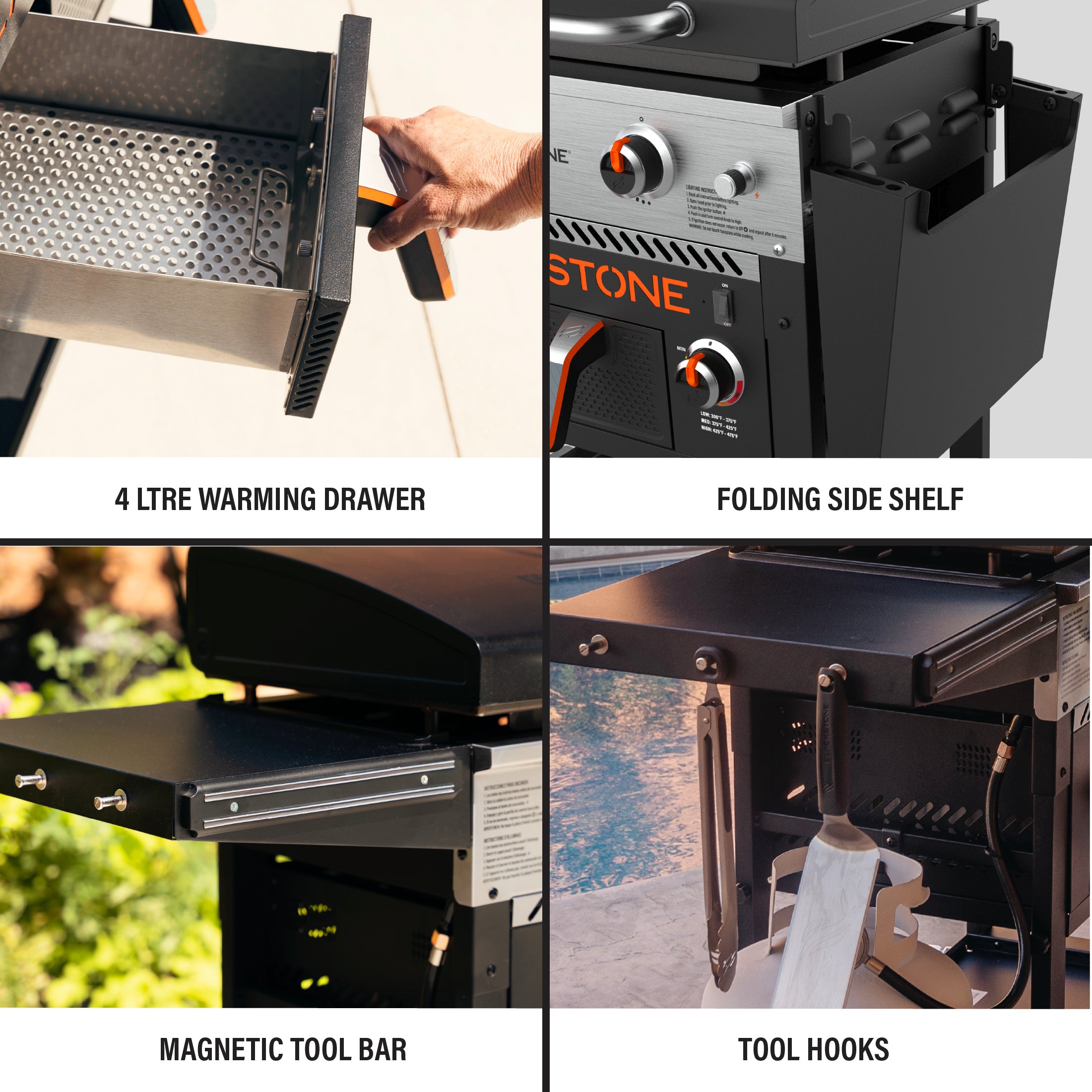 Blackstone Griddle Plus With 2 Air Fryer Drawers - 28" (257-1785DK)