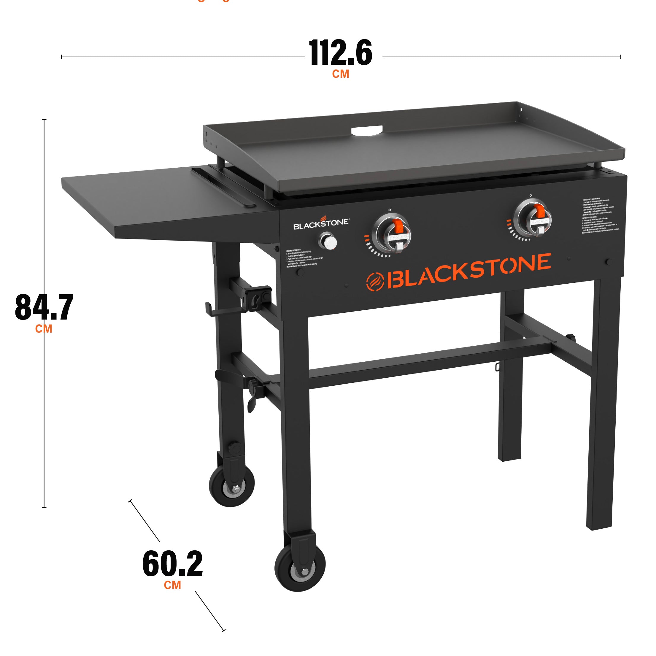 Blackstone Griddle With Side Shelf Cooking Station - 28" (257-2145EU)