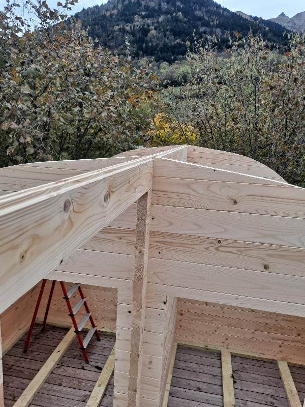 Eurovudas Pod With Bedroom Log Cabin - 4m x 7m