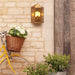 Pooky St Ives IP44 Exterior Wall Light With Brass Reflector Pooky