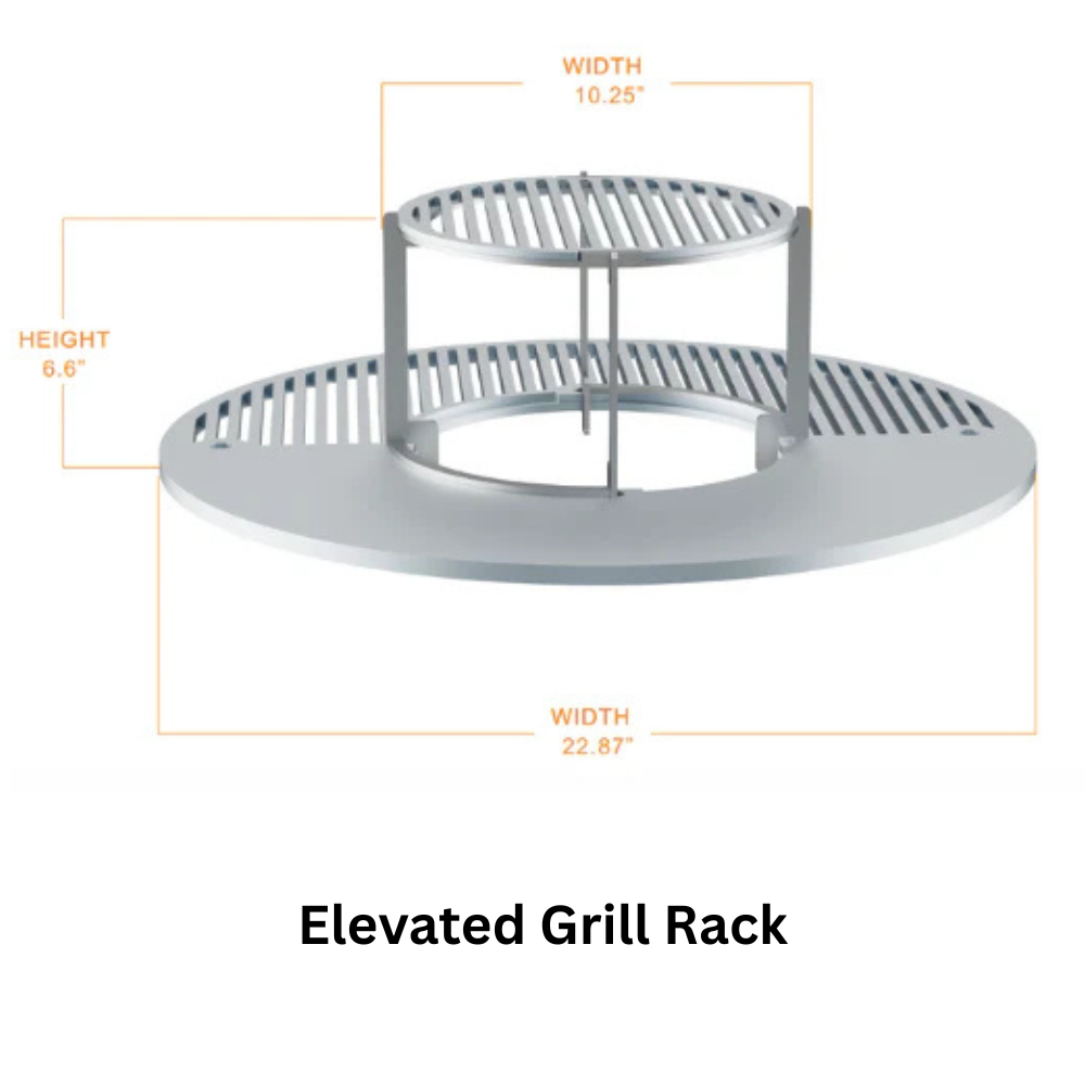 Alchemy 24" Smoker, Grill, & Plancha 3-in-1 - Black