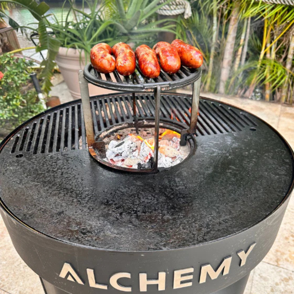 Alchemy 24" Smoker, Grill, & Plancha 3-in-1 - Black