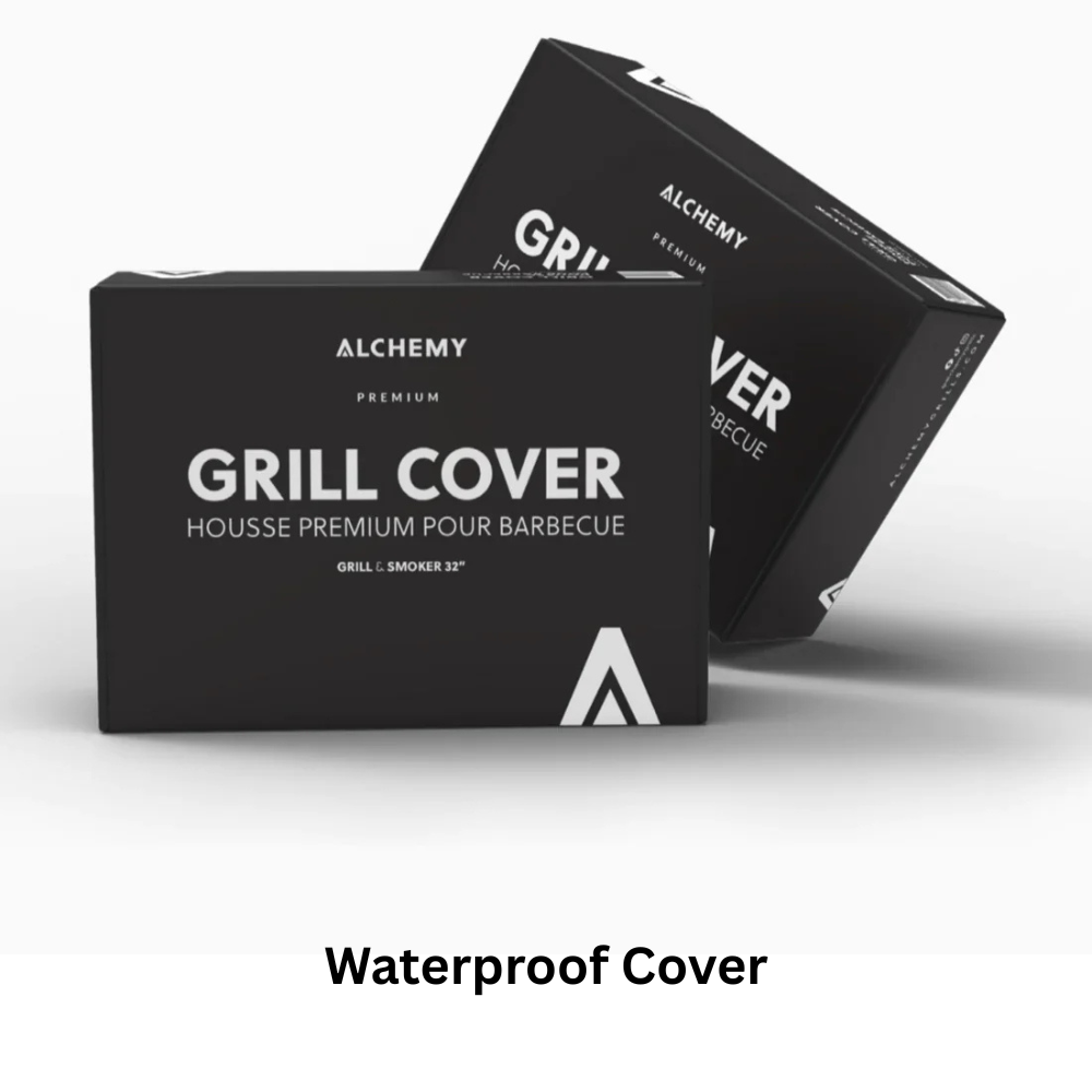 Alchemy 24" Smoker, Grill, & Plancha 3-in-1 - Black