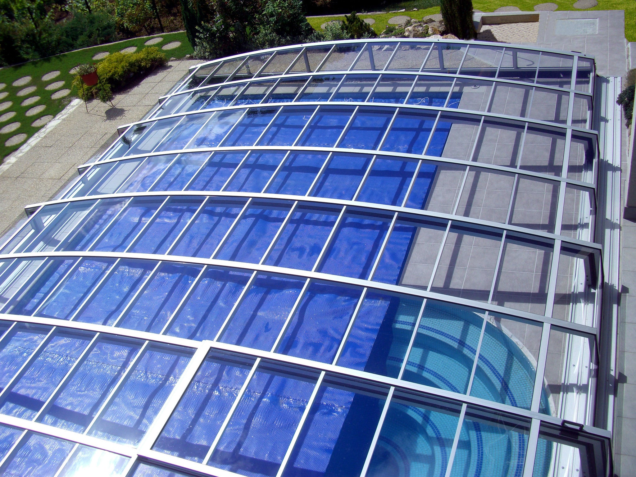 Corona Low Telescopic Swimming Pool Enclosure DIY Garden Homes