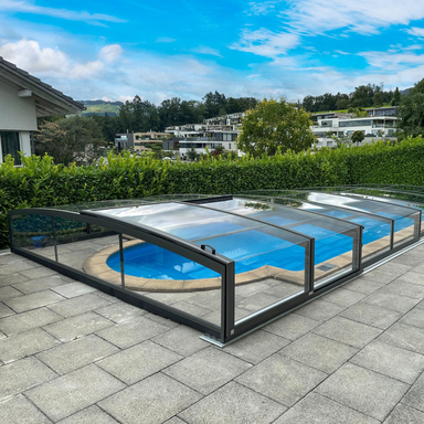 Parade Low Retractable Swimming Pool Enclosure Alukov