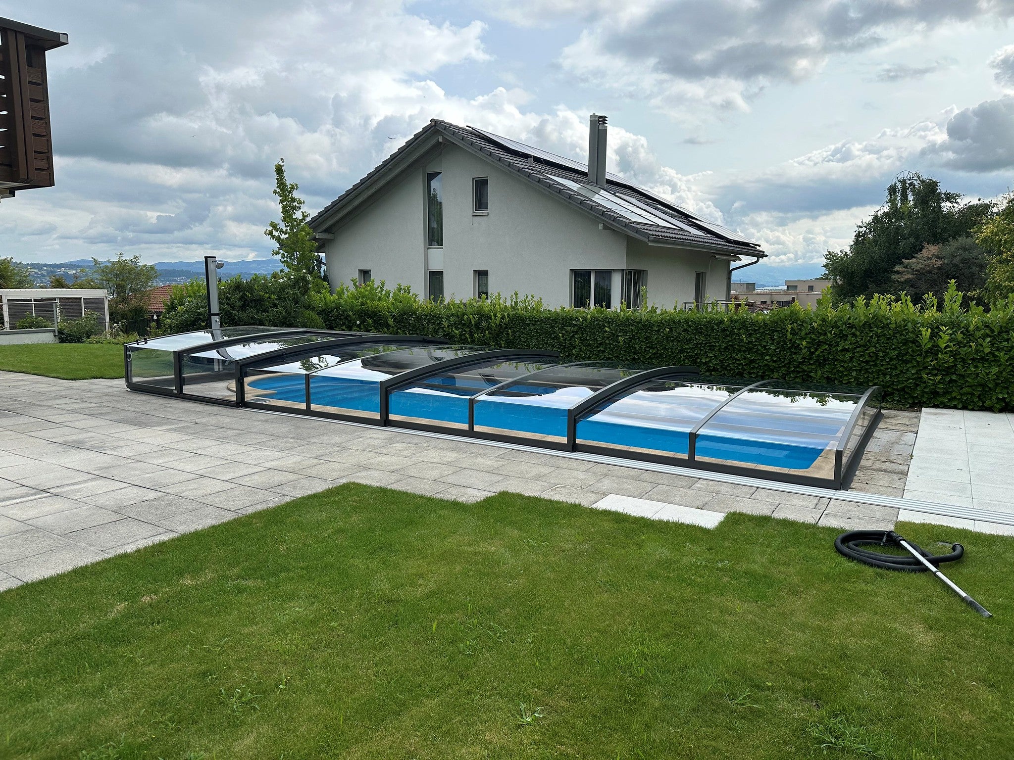 Parade Low Retractable Swimming Pool Enclosure Alukov