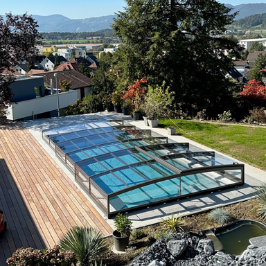 Parade Low Retractable Swimming Pool Enclosure Alukov