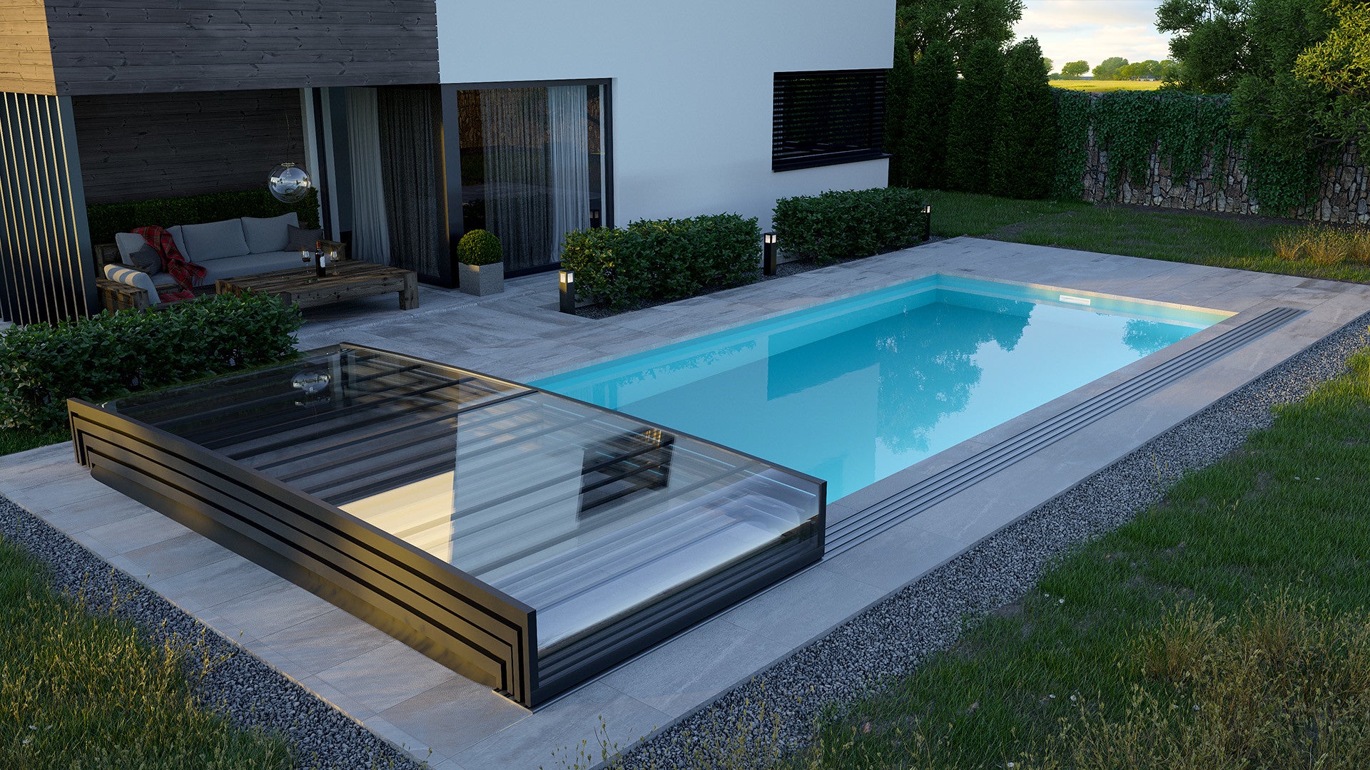 Parade Low Ultra Low Telescopic Swimming Pool Enclosure Alukov