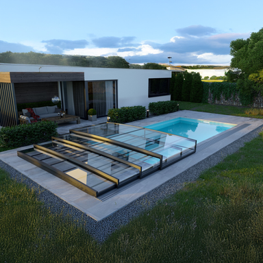 Parade Low Ultra Low Telescopic Swimming Pool Enclosure Alukov
