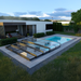 Parade Low Ultra Low Telescopic Swimming Pool Enclosure Alukov