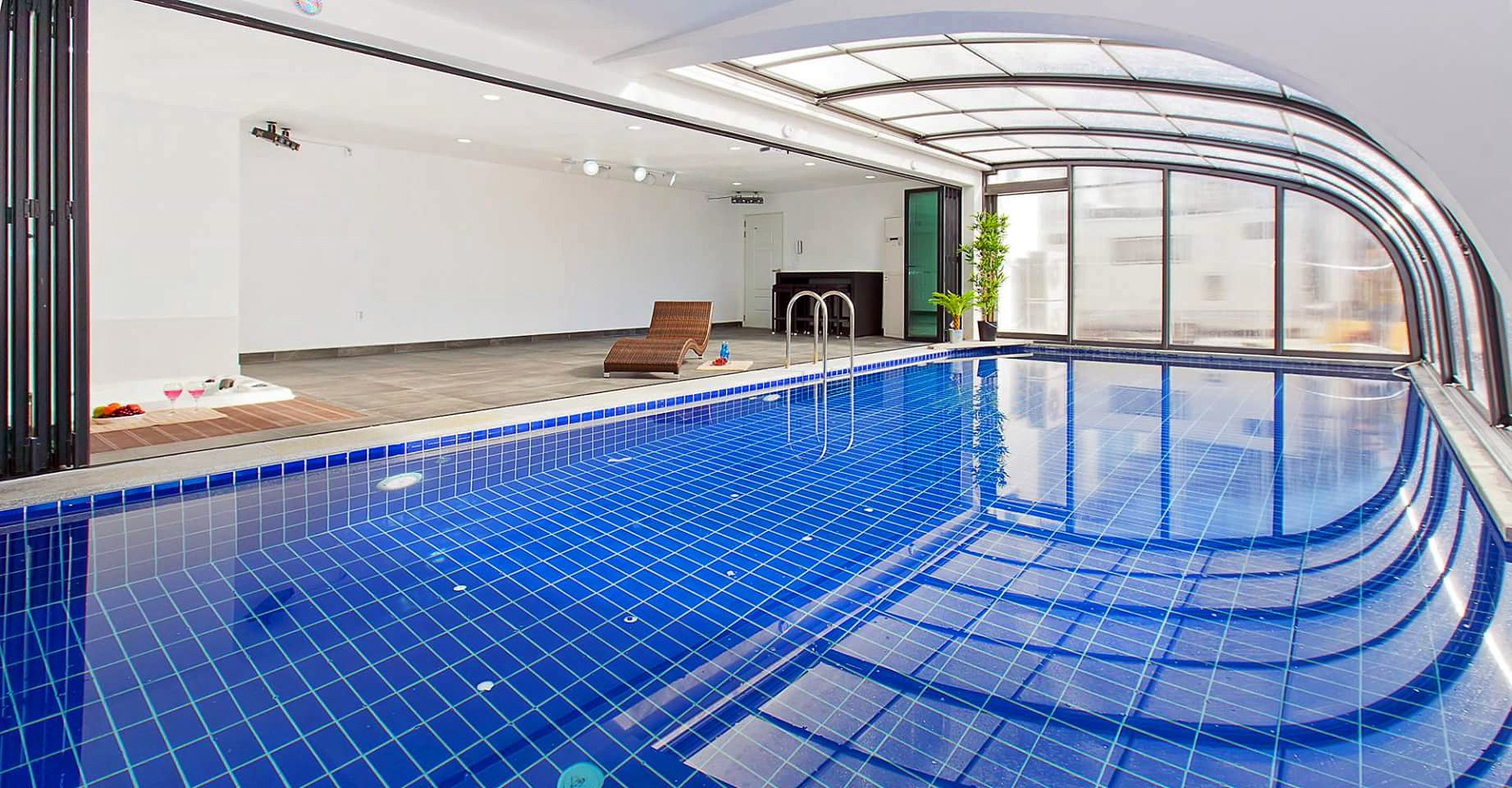 Style Wall Mounted Telescopic Pool Enclosure Alukov