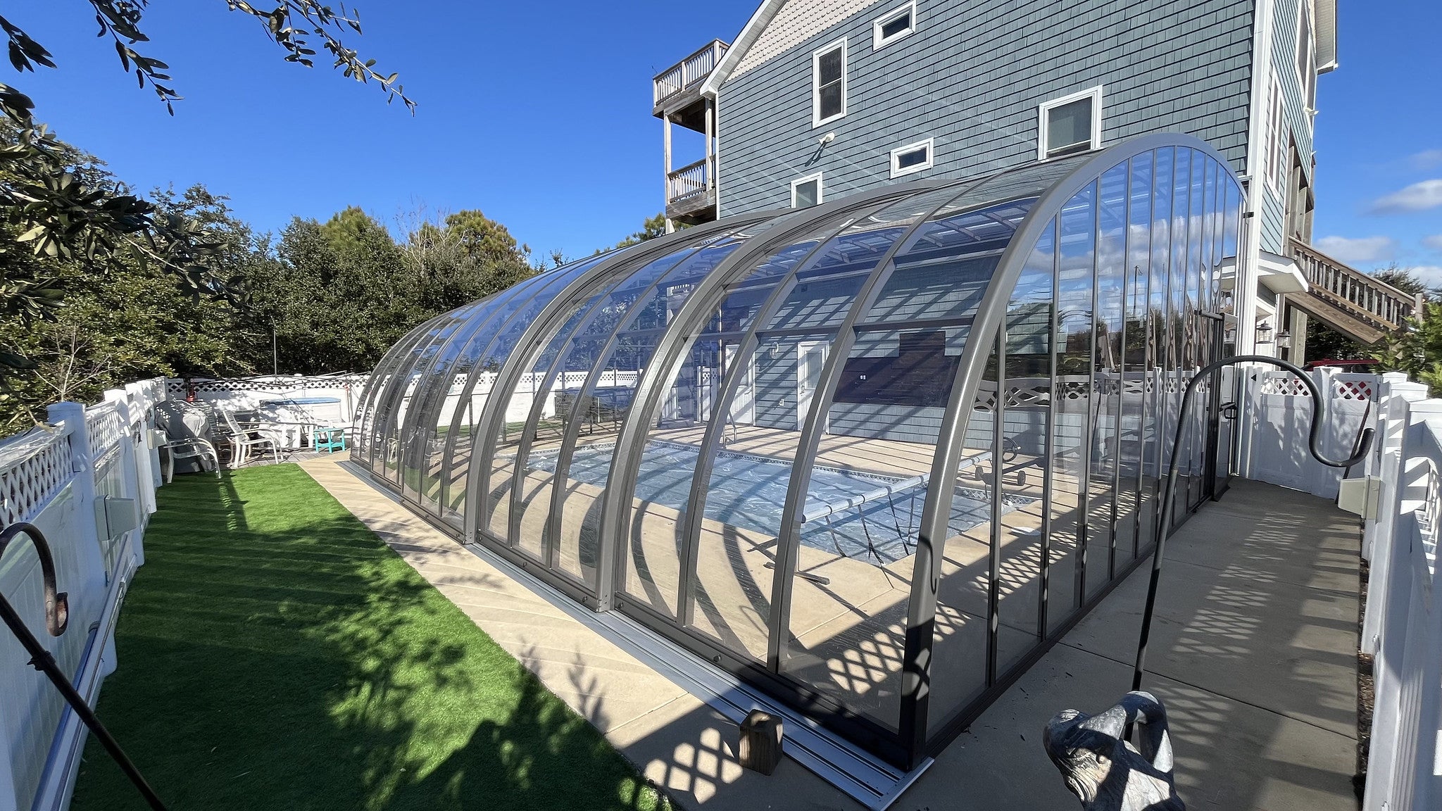 Style Wall Mounted Telescopic Pool Enclosure Alukov