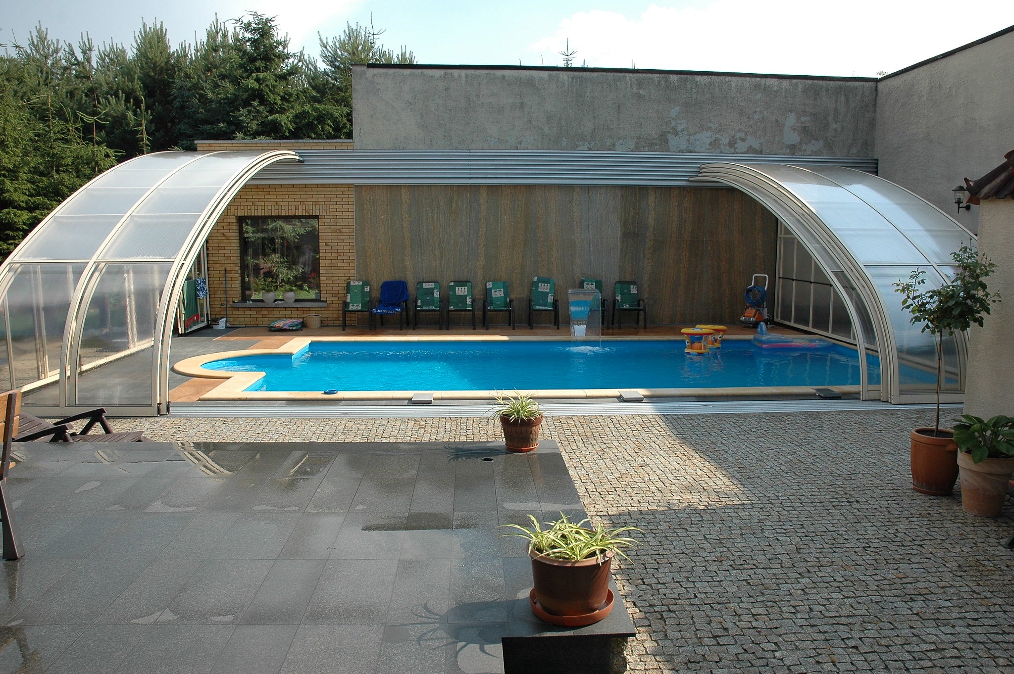 Style Wall Mounted Telescopic Pool Enclosure Alukov