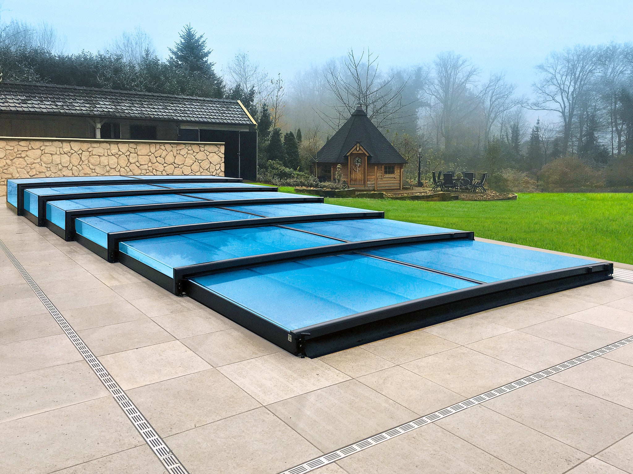 Terra Ultra Low Retractable Pool Enclosure Alukov