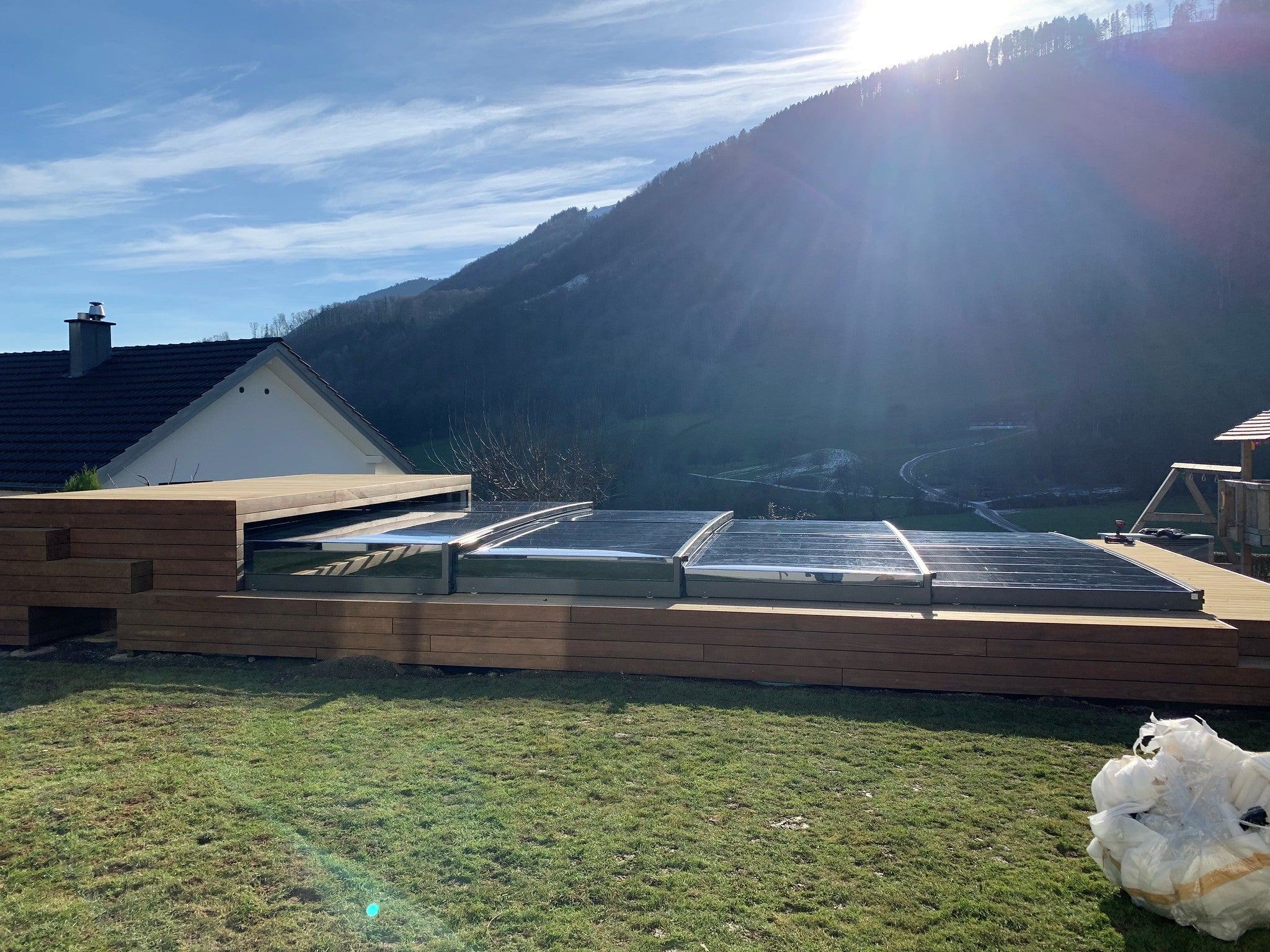 Terra Ultra Low Retractable Pool Enclosure Alukov