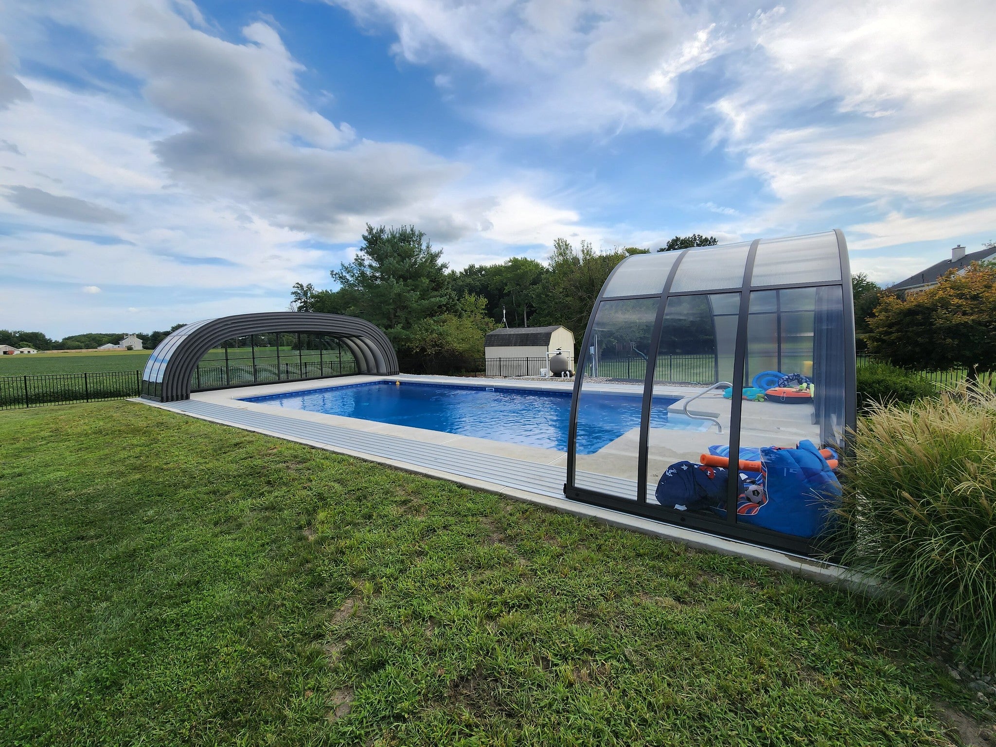 Tropea Neo Medium Height Telescopic Pool Enclosure Alukov