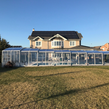 Venezia High Telescopic Swimming Pool Enclosure Alukov