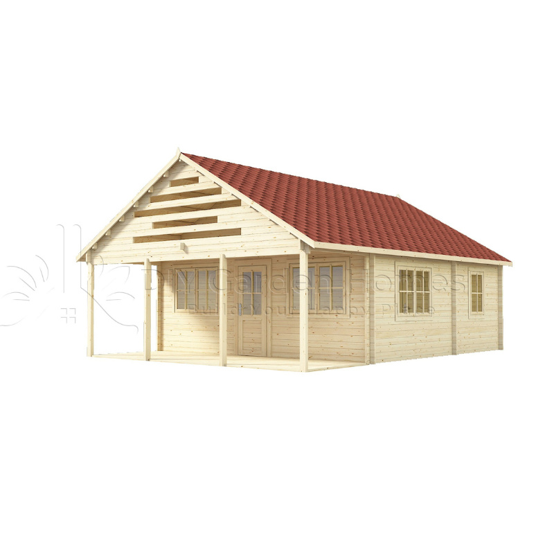 Eurovudas Aura Log Cabin - 6m x 8m