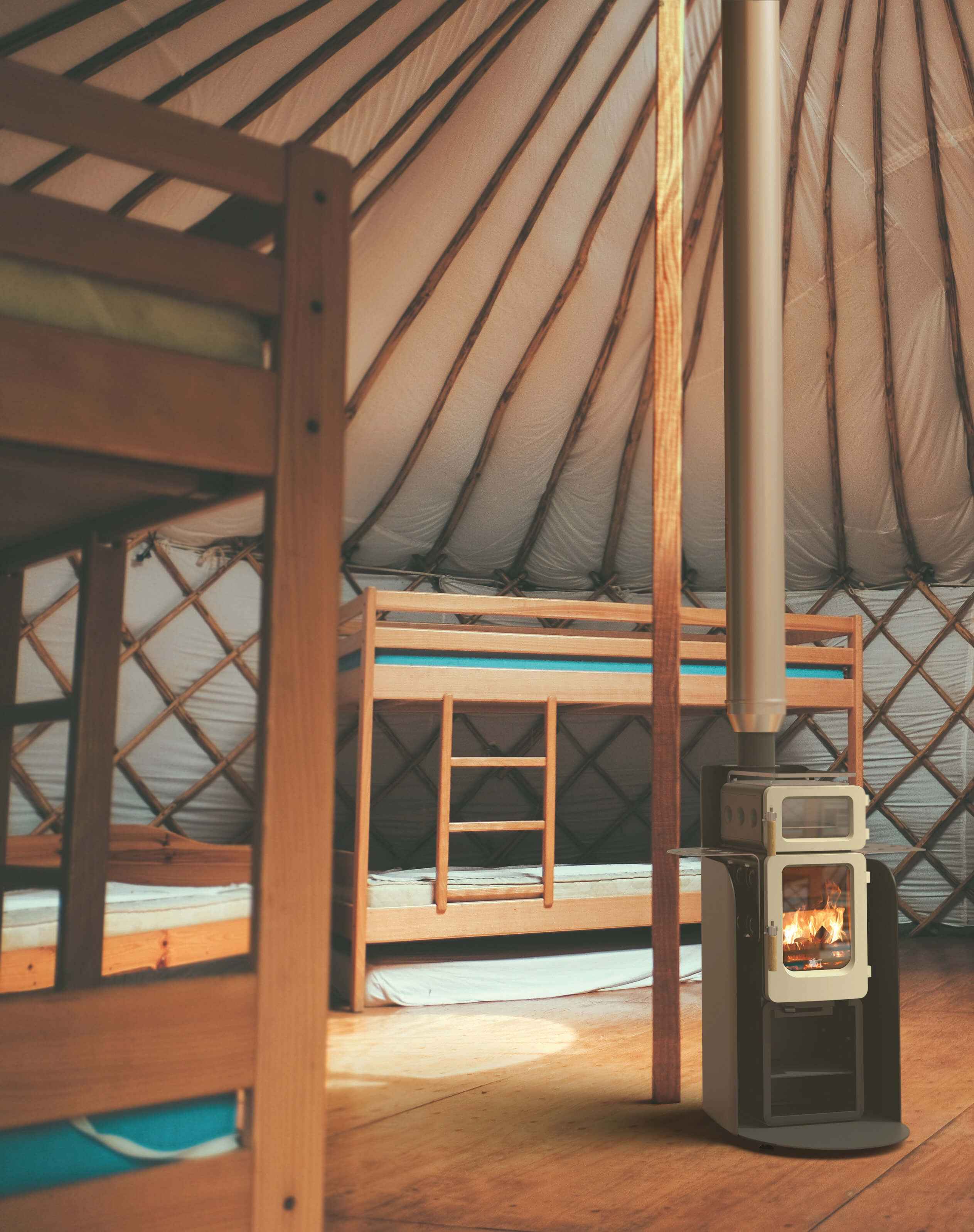 Ekol ApplePie Baked Apple Stack 4kW Wood Burning Stove Saltfire