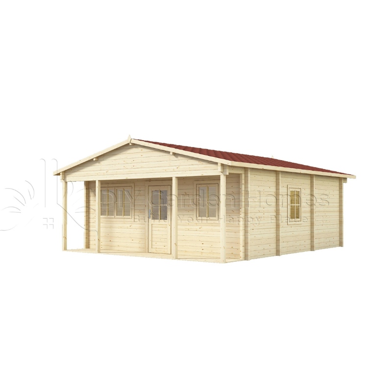 Eurovudas Baltic Log Cabin - 6m x 6m