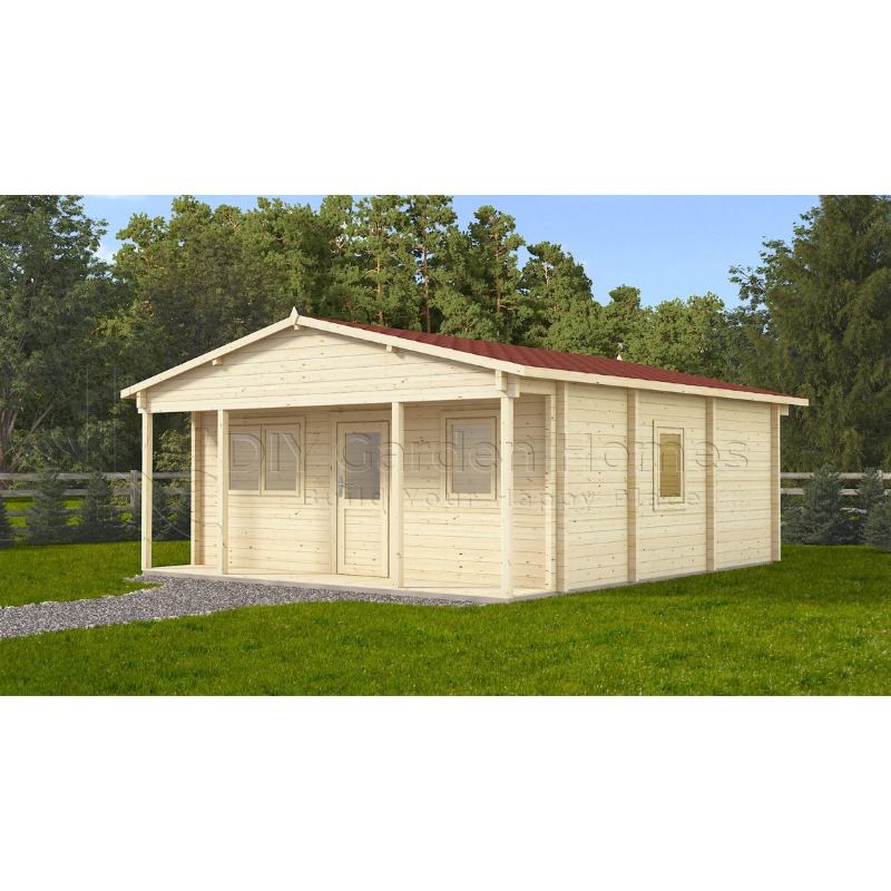 Eurovudas Baltic Log Cabin - 6m x 6m